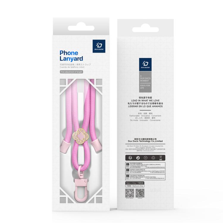 DUX DUCIS Garden Series Begonia Pattern Adjustable Crossbody Phone Lanyard(Pink) - free shipping - PMc TechLife - Order now!