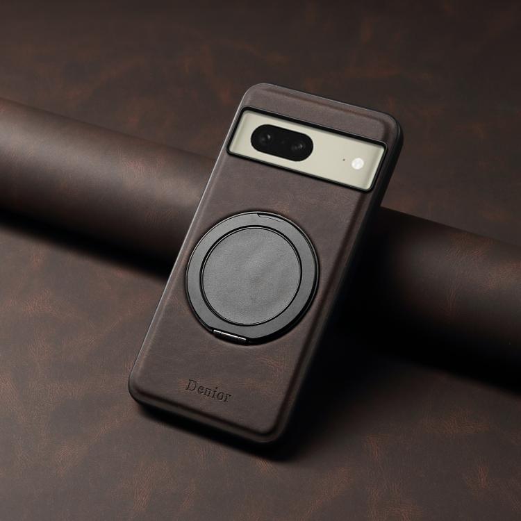 For Google Pixel 8 Denior A14 Skin Feel Rotating Holder MagSafe Phone Case(Brown) - free shipping - PMC TechLife - Order now!