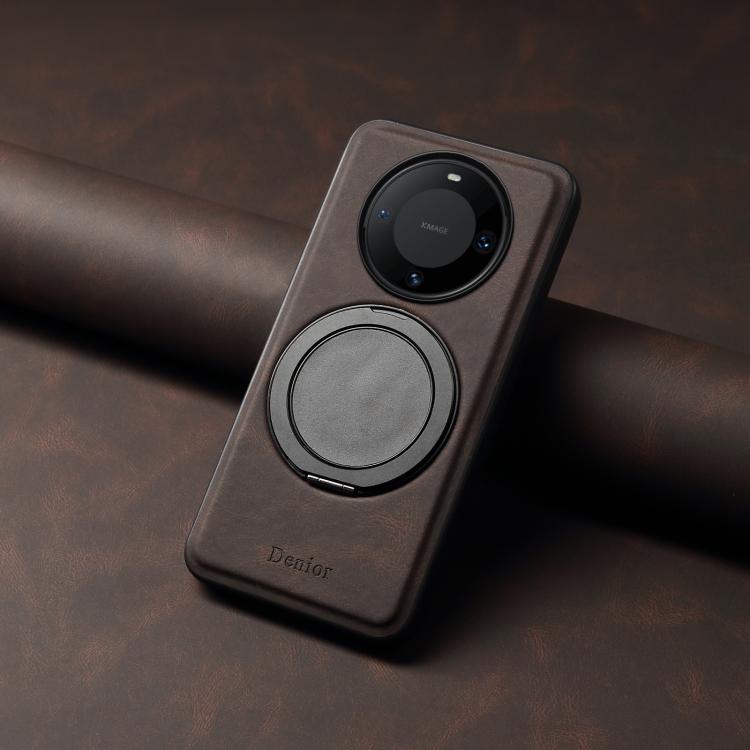 For Huawei Mate 60 Pro / 60 Pro+ Denior A14 Skin Feel Rotating Holder MagSafe Phone Case(Brown) - free shipping - PMC TechLife - Order now!