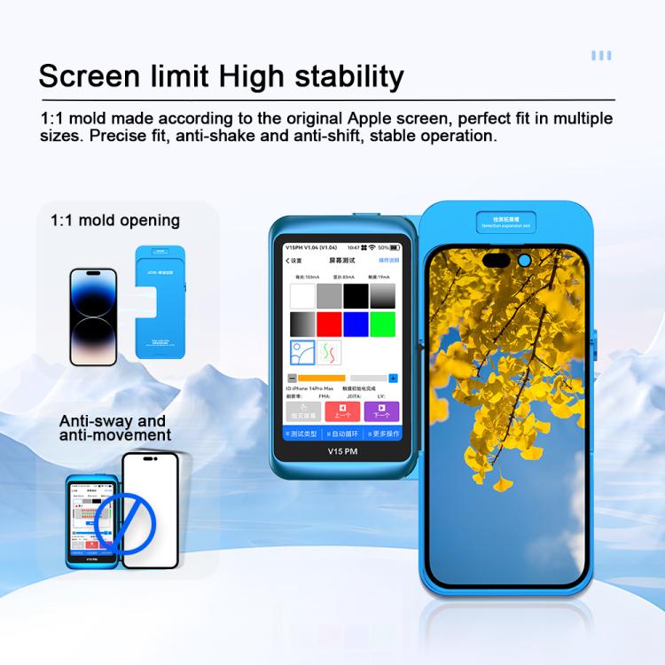 JCID V15PM Specialized EDP Model Screen Test Limit Module for iPhone 13 Pro - 15 Pro Series - free shipping - PMC TechLife - Order now!