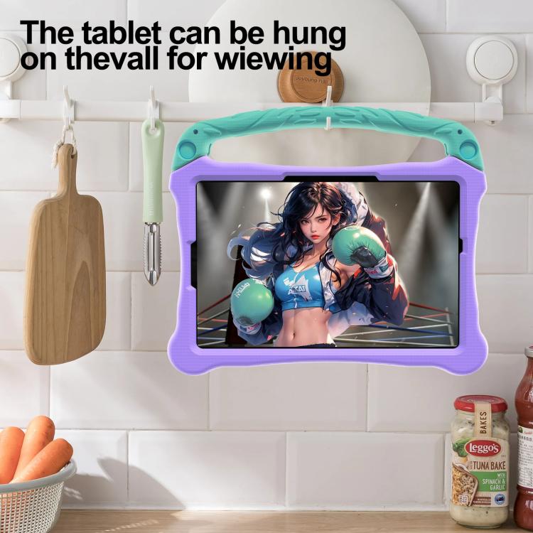 For Huawei MatePad SE 11 2024 Boxing Series Kickstand EVA Shockproof Tablet Case with Shoulder Strap(Purple Mint) - free shipping - PMC TechLife - Order now!