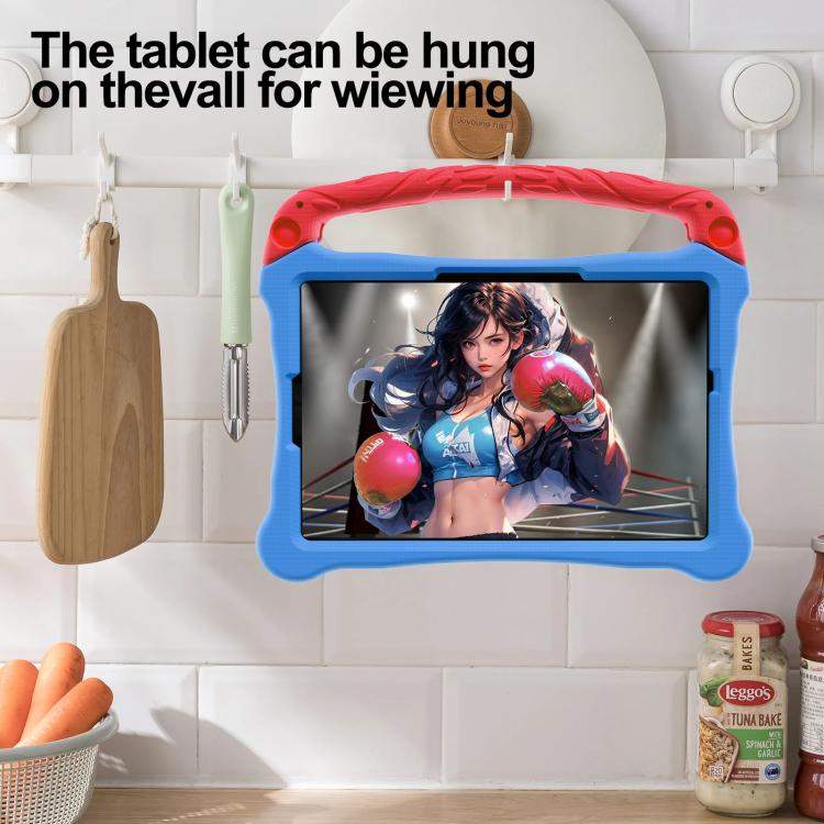 For For Lenovo Tab M11/ Xiaoxin Pad 11 2024 Boxing Series Kickstand EVA Shockproof Tablet Case with Shoulder Strap(Blue Red) - Lenovo by PMC TechLife | Online Shopping South Africa | PMC TechLife | Buy Now Pay Later Mobicred