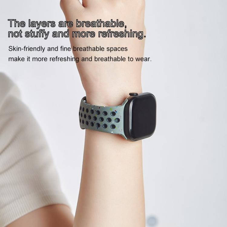 For Apple Watch 42mm / 41mm / 40mm / 38mm Coloful Silicone Watch Band(Orange Pink) - free shipping - PMc TechLife - Order now!