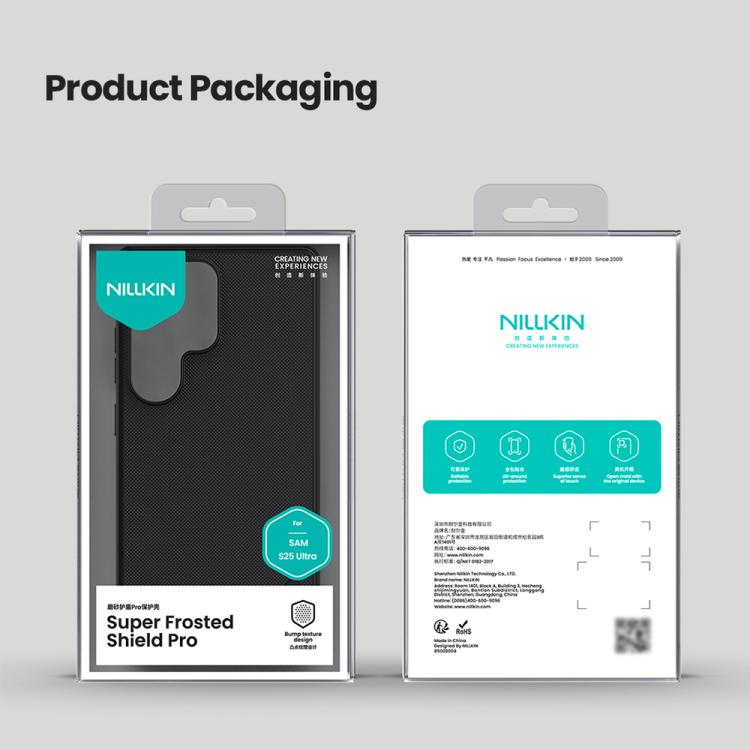 For Samsung Galaxy S25 Ultra 5G NILLKIN Frosted Shield Pro PC + TPU Phone Case(Black) - free shipping - PMc TechLife - Order now!