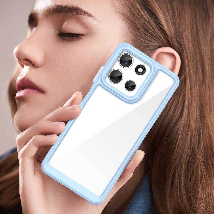 For Motorola Moto G56 5G Colorful Series Acrylic Hybrid TPU Phone Case(Blue) - free shipping - PMC TechLife - Order now!
