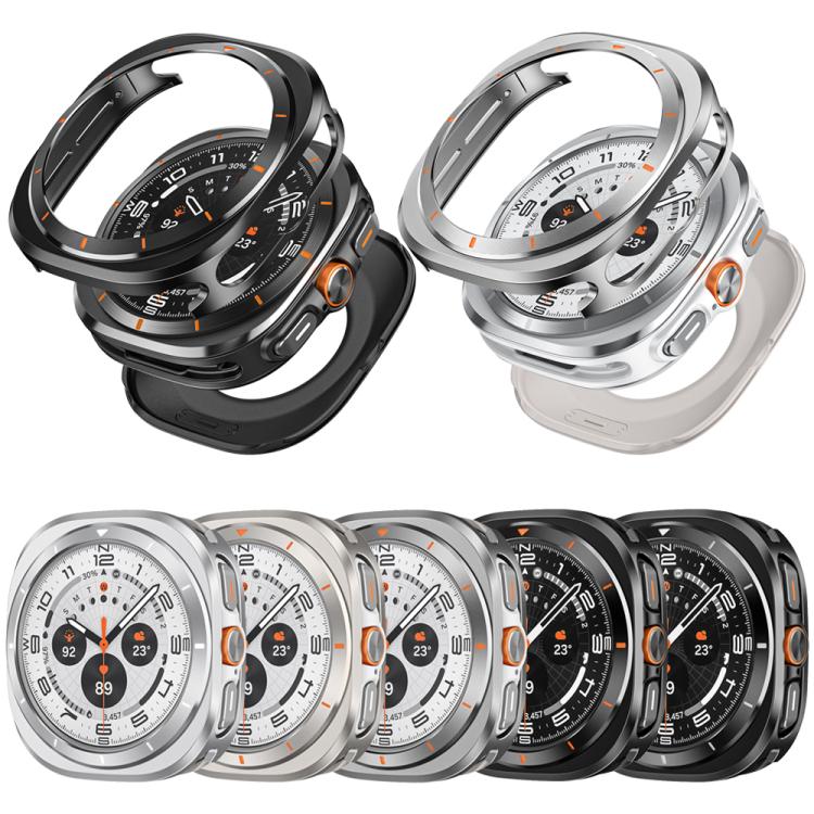 For Samsung Galaxy Watch Ultra 47mm / Ultra 2025 Aluminum Alloy Metal PC Watch Protective Cover(Titanium Orange) - free shipping - PMC TechLife - Order now!