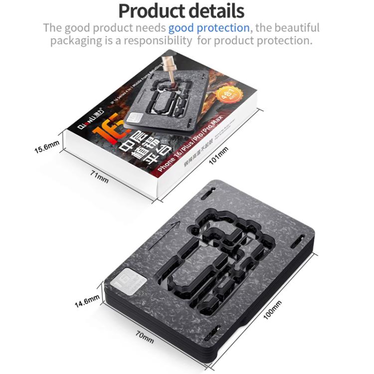 Qianli 4 in 1 Magnetic Middle Layer BGA Reballing Platform for iPhone 16 Series - free shipping - PMC TechLife - Order now!