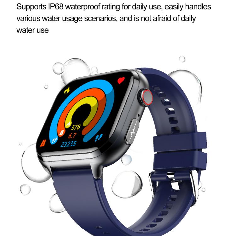 TK17 1.91 inch Horizontal Screen Steel Strap Smart Watch Supports ECG Electrocardiogram(Silver) - free shipping - PMC TechLife - Order now!