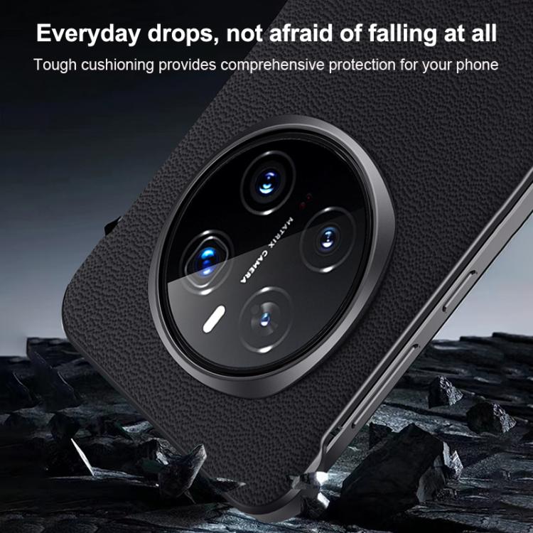 For Honor Magic7 Pro SULADA Frameless Top Layer Cowhide Leather Hybrid PC Phone Case(Black) - Honor Cases by SULADA | Online Shopping South Africa | PMC TechLife | Buy Now Pay Later Mobicred