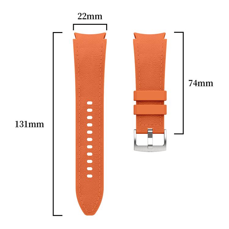 For Samsung Galaxy Watch 7 / 6 / 5 / 4 Silver Pin Buckle Leather Silicone Watch Band(Wine Red) - free shipping - PMC TechLife - Order now!