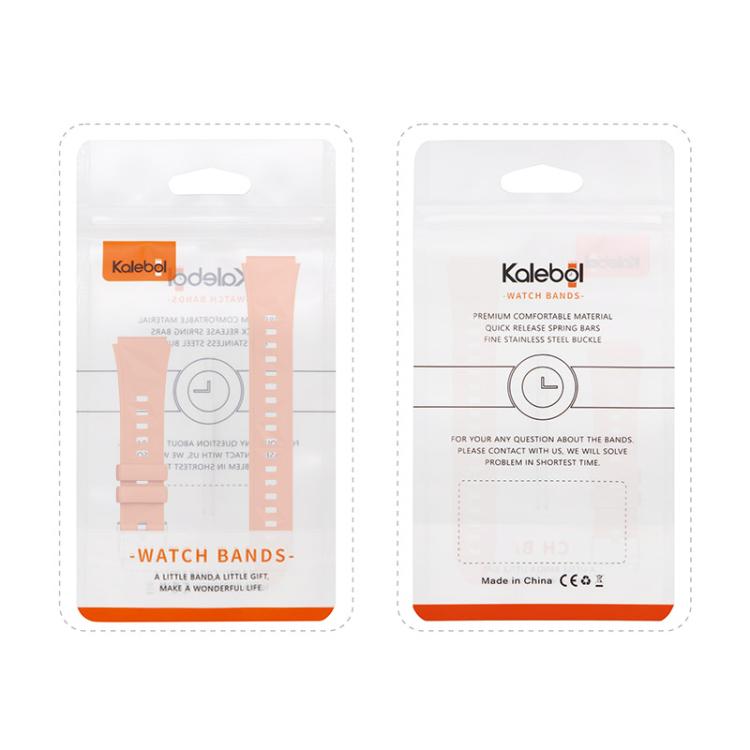 Kalebol 18mm Universal Diamond Embossed Silicone Strap(Ice Blue) - 18mm Bands by Kalebol | Online Shopping South Africa | PMc TechLife | Buy Now Pay Later Mobicred