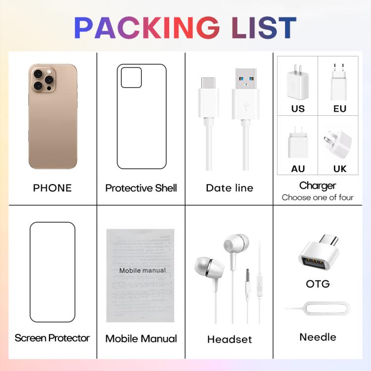 A88A / i16 Pro Max, 6GB+64GB, 6.6 inch Android 12 MTK6762 Helio G25 Octa Core, NFC, OTG, Network: 4G, Dual SIM, Plug:EU Plug(Titanium Black) - free shipping - PMc TechLife - Order now!