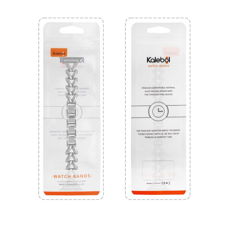 For Apple Watch 42mm / 41mm / 40mm / 38mm Kalebol V-shaped Zinc Alloy Strap(Starlight) - Watch Bands by Kalebol | Online Shopping South Africa | PMC TechLife | Buy Now Pay Later Mobicred