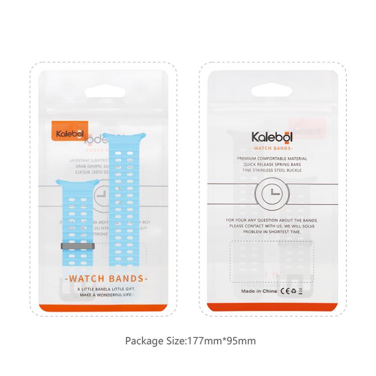 For Samsung Galaxy Watch Ultra 47mm Kalebol Porous Breathable Silicone Watch Band(Sky Blue) - Watch Bands by Kalebol | Online Shopping South Africa | PMc TechLife | Buy Now Pay Later Mobicred
