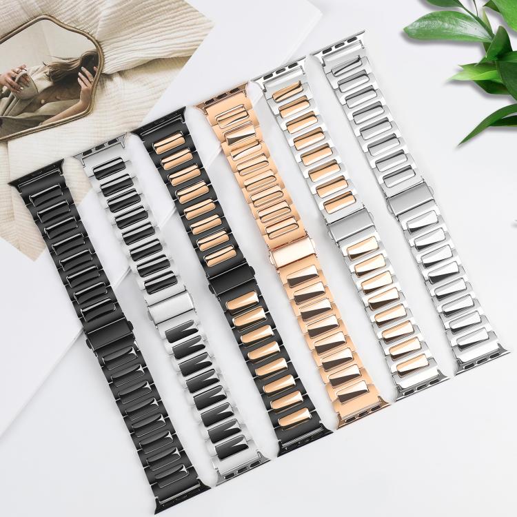 For Apple Watch 42mm / 41mm / 40mm / 38mm Kalebol Tooling Metal Zinc Alloy Watch Band(Silver Rose Gold) - free shipping - PMc TechLife - Order now!