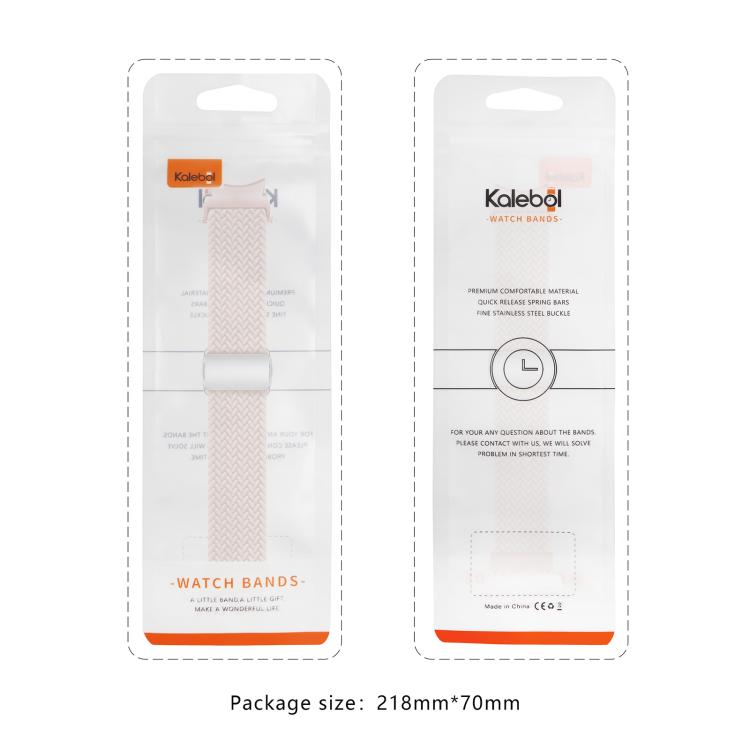 For Samsung Galaxy Watch 5 Pro / 6 / 7 Kalebol Button Braided Loop Magnetic Buckle Watch Band(Smoky Purple) - free shipping - PMc TechLife - Order now!