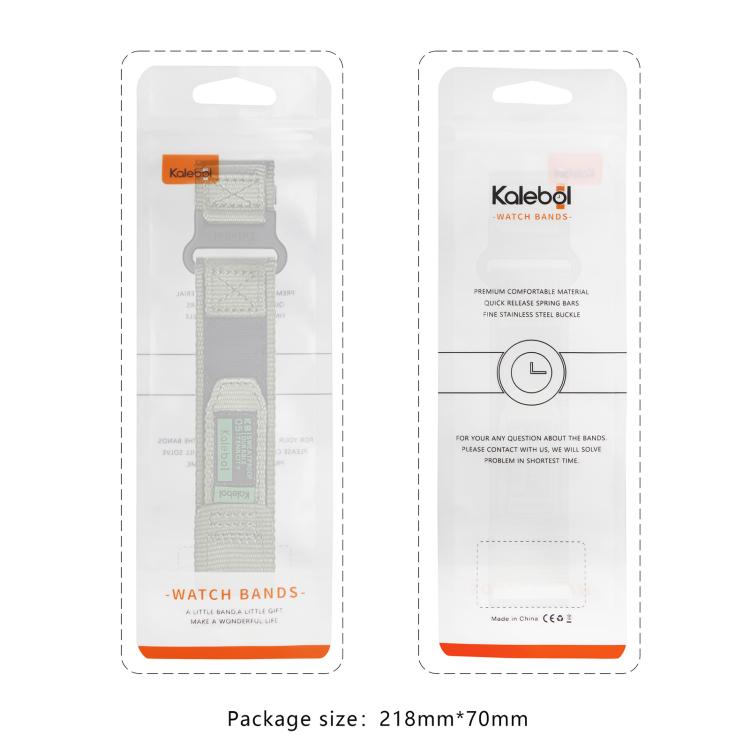 For Apple Watch 42mm / 41mm / 40mm / 38mm Kalebol Canvas Nylon Hook and Loop Watch Band(Army Green) - free shipping - PMc TechLife - Order now!
