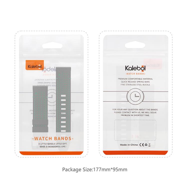 For Garmin Fenix 7 22mm Kalebol Dot Hole Silicone Leather Quick Release Watch Band(Coffee Orange) - free shipping - PMc TechLife - Order now!