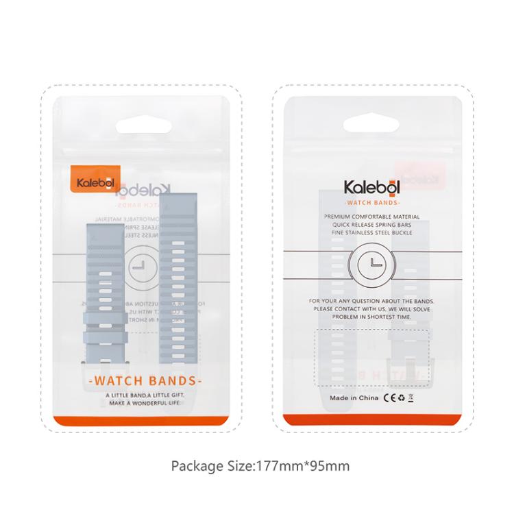 For Garmin QuickFit 26mm Kalebol Concave Texture Silicone Watch Band(Sky Blue) - free shipping - PMc TechLife - Order now!