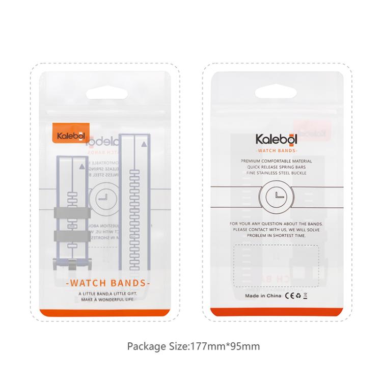 For Garmin QuickFit 22mm Kalebol Two-color Pin Silicone Watch Band(Orange Black) - free shipping - PMc TechLife - Order now!