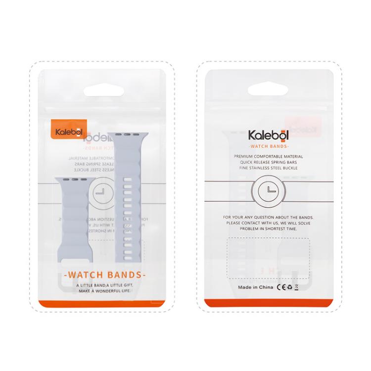 For Apple Watch 46mm / 49mm / 45mm / 44mm Kalebol Ripple Sports Silicone Strap(Light Blue) - Watch Bands by Kalebol | Online Shopping South Africa | PMC TechLife | Buy Now Pay Later Mobicred