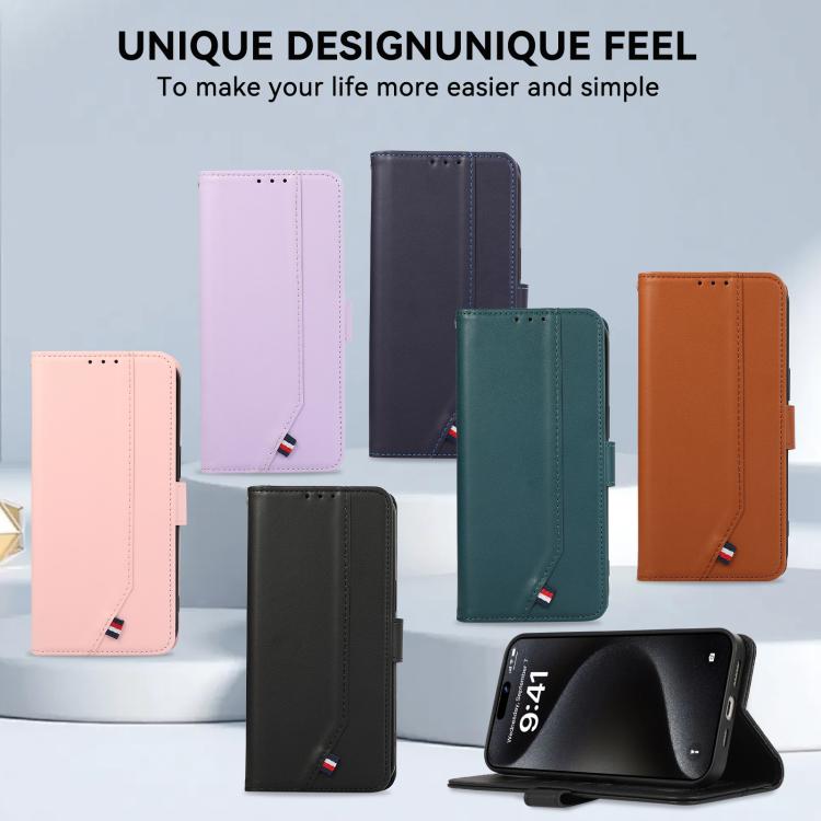 For iPhone 17 Air ABEEL Delicate Texture Splicing RFID Leather Phone Case(Green) - free shipping - PMc TechLife - Order now!