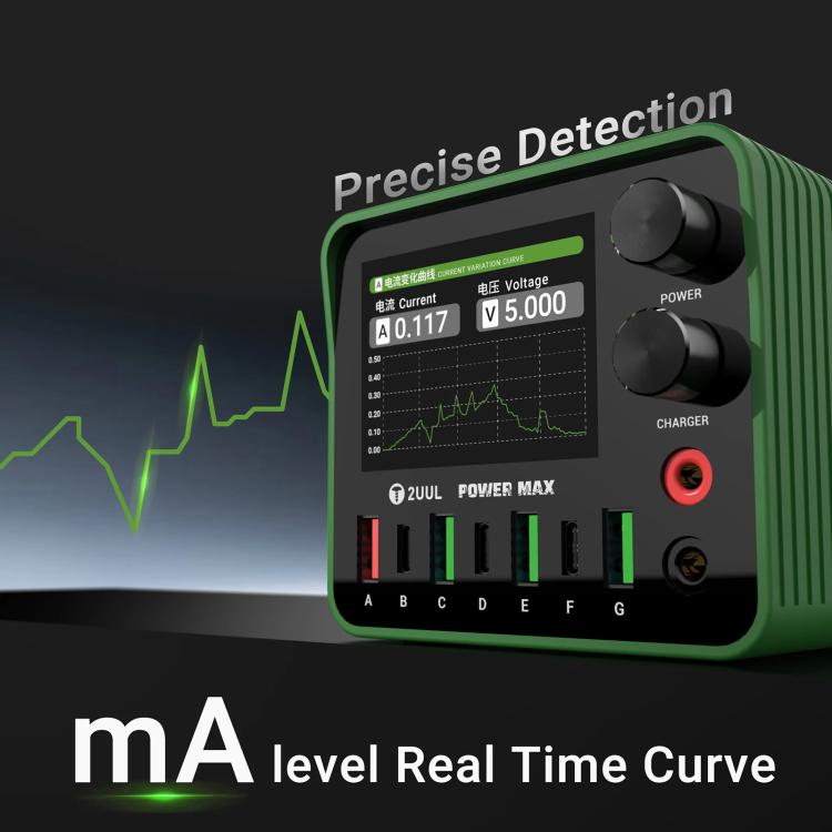 2UUL PC01 POWER MAX 200W Multi-Port Charger Adjustable Voltage Power Supply, Plug:US Plug - free shipping - PMC TechLife - Order now!