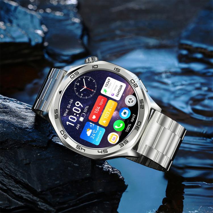 AK83 BT Call Smart Watch, Support Blood Pressure / Heart Rate / Sports Health Monitoring Fitness Tracker(Steel 3-Bead Steel) - free shipping - PMC TechLife - Order now!