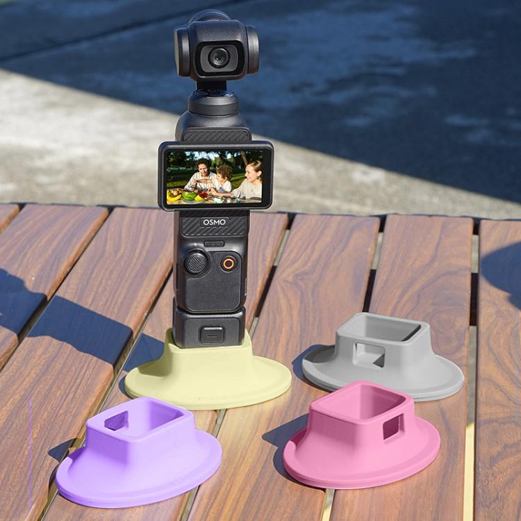 For DJI OSMO Pocket 3 BRDRC Silicone Desktop Base Bracket(Grey) - free shipping - PMC TechLife - Order now!