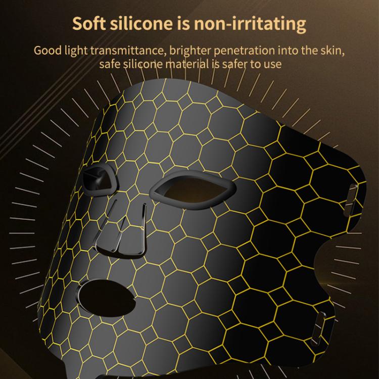 WG-B-M03 Vibration Massage Photon Mask Photon Rejuvenation Facial Beauty Device, US Plug(Black) - free shipping - PMC TechLife - Order now!