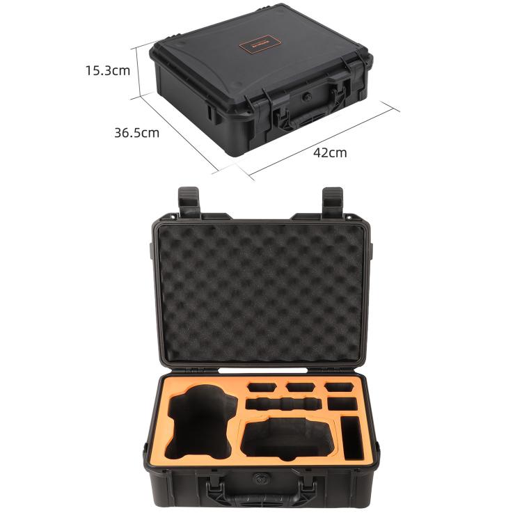 For DJI Mavic 4 Pro Sunnylife Safety Carrying Case Hard Travel Case Large Capacity Waterproof Shock-proof Box(Black) - free shipping - PMC TechLife - Order now!