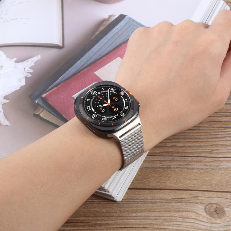 For Samsung Galaxy Watch Ultra 47mm / Ultra 2025 Milanese Integrated Buckle Metal Watch Band(Gold) - free shipping - PMC TechLife - Order now!