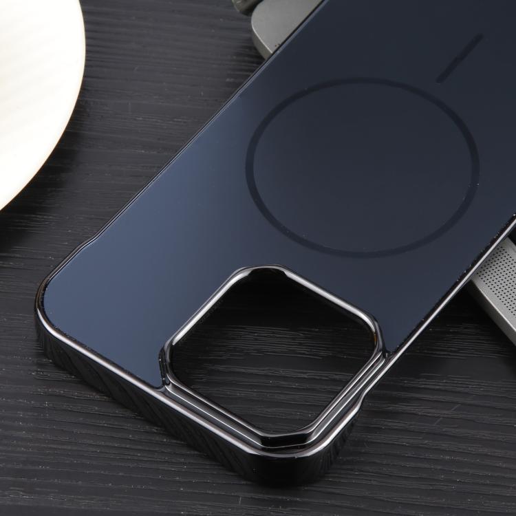 For iPhone 15 Electroplating Frameless Frosted Anti-Glare PC MagSafe Phone Case(Black) - free shipping - PMC TechLife - Order now!