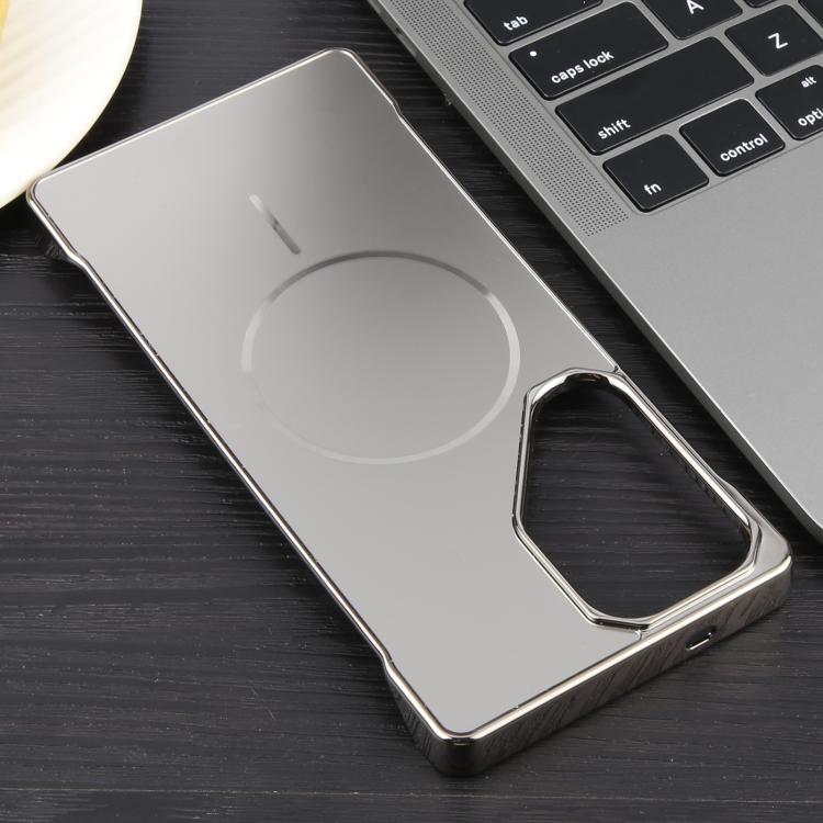 For Samsung Galaxy S24 Ultra 5G Electroplating Frameless Frosted Anti-Glare PC MagSafe Phone Case(Titanium Gray) - free shipping - PMC TechLife - Order now!