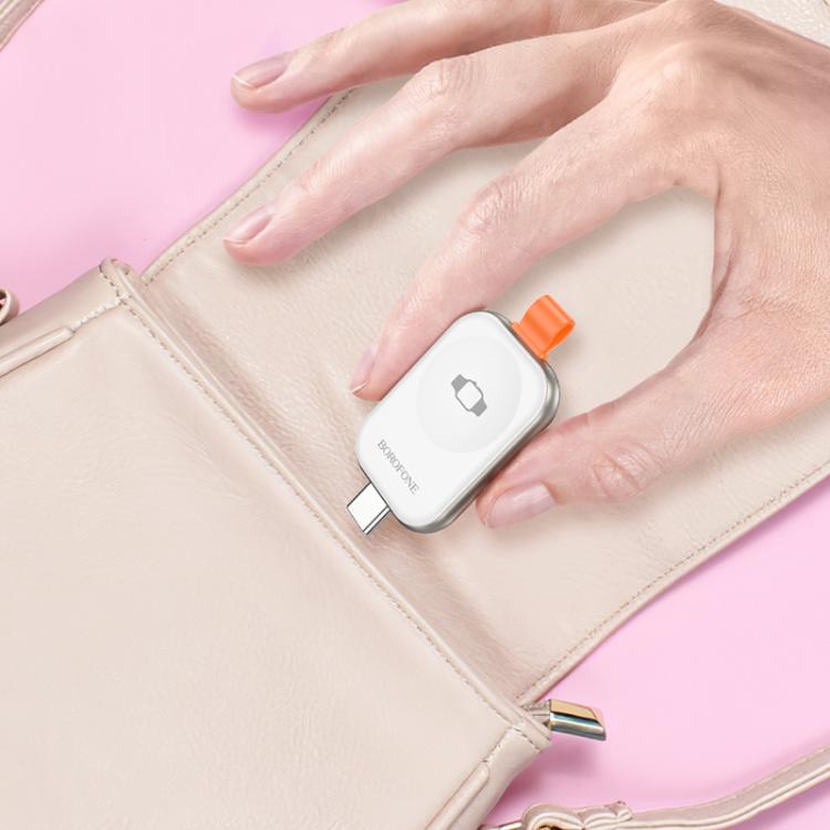 For Apple Watch Series Borofone BQ25A Portable Wireless Charger(Metal Gray) - free shipping - PMC TechLife - Order now!