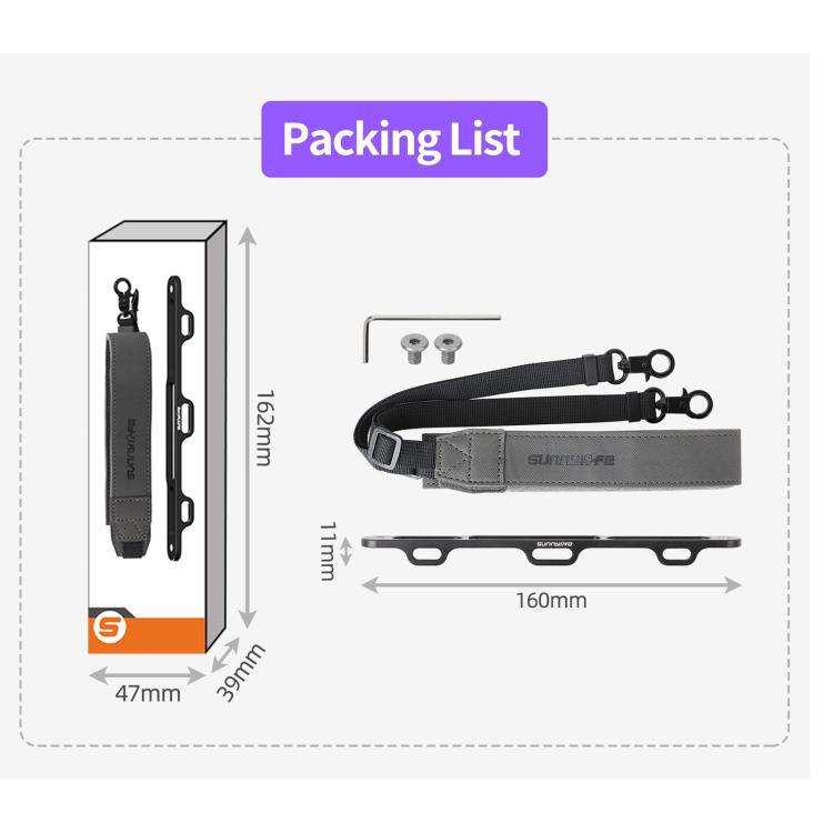 For DJI RC Pro 2 Sunnylife GS013 Multi-Purpose Lanyard with CNC Aluminum Buckle(Grey) - free shipping - PMC TechLife - Order now!