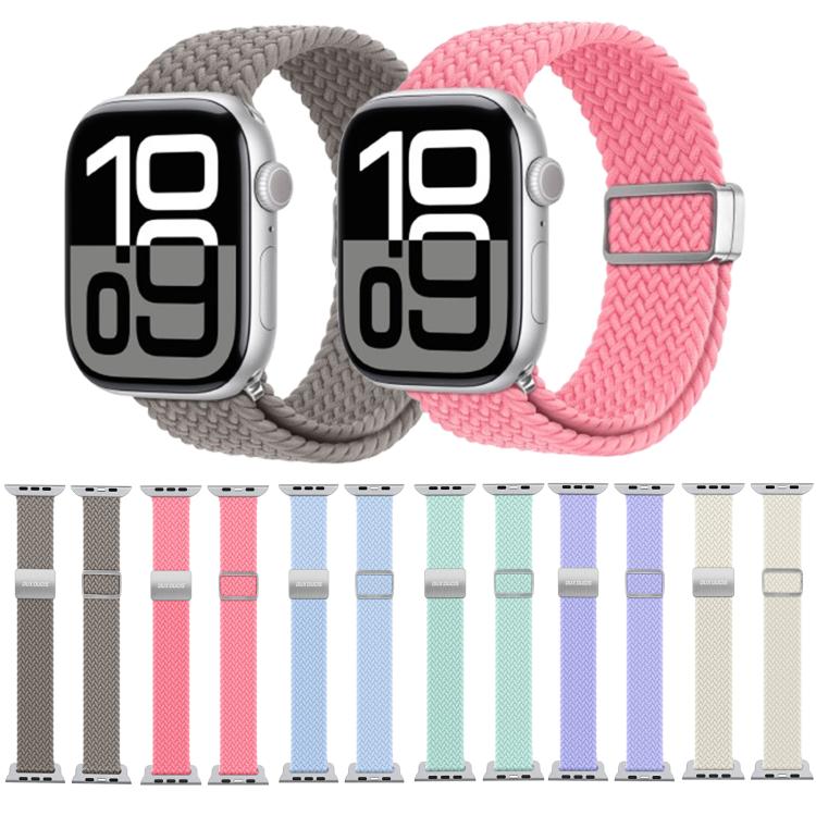 For Apple Watch 38 / 40 / 41 / S10 42mm DUX DUCIS Mixture Ultra Series Magnetic Buckle Nylon Braided Strap(Clay) - free shipping - PMC TechLife - Order now!