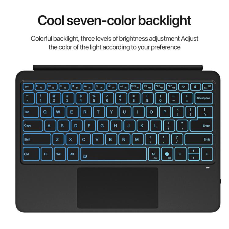 For MicroSoft Surface Pro 12 Backlight Tablet Bluetooth Keyboard with Touch Pad(Blue) - free shipping - PMC TechLife - Order now!