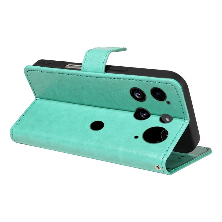 For Nothing Phone 3 Cat and Bee Embossed Flip Leather Phone Case(Green) - free shipping - PMC TechLife - Order now!