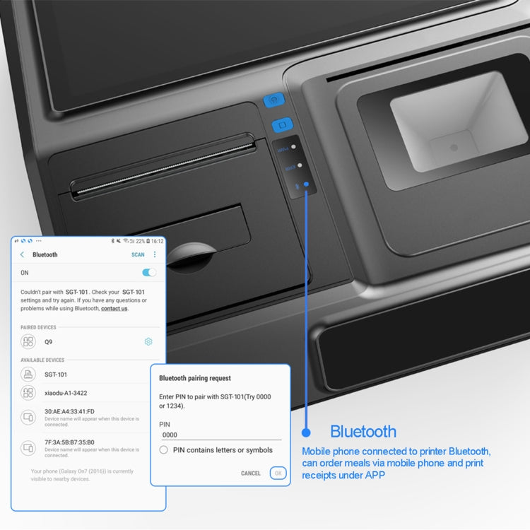 SGT-101W 10.1 inch Capacitive Touch Screen Cash Register, Intel J1900 Quad Core 2.0GHz, 4GB+64GB, EU Plug - free shipping - PMc TechLife - Order now!