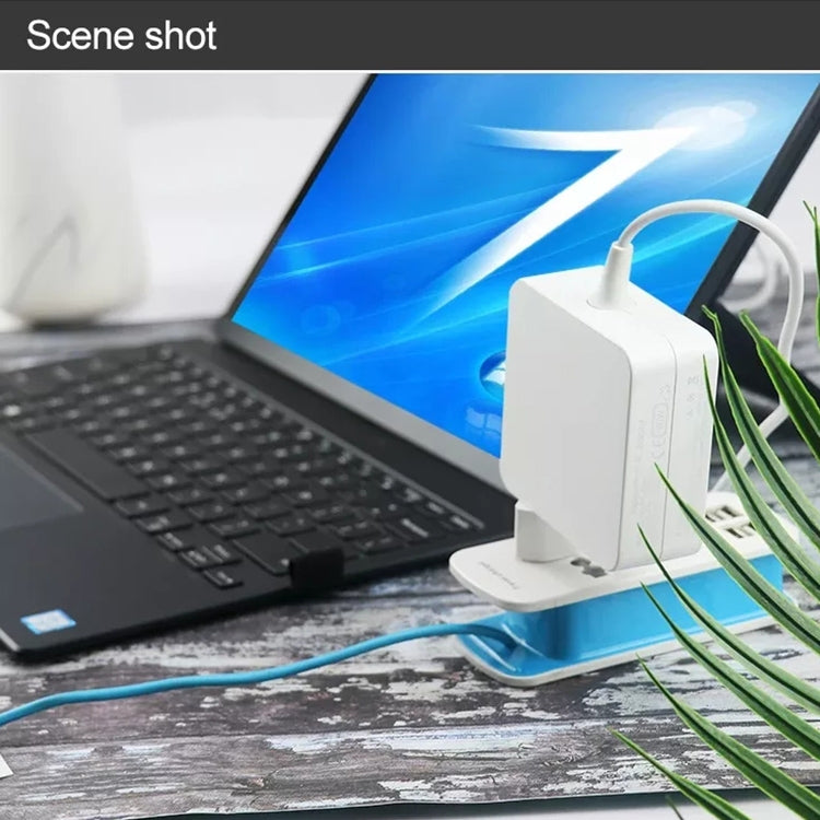 85W AC Power Adapter Portable Charger with 1.8m Charging Cable, EU Plug(White) - free shipping - PMC Jewellery - Order now!