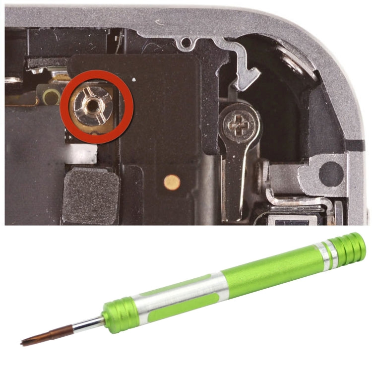 608-2.5 Hollow Cross Tip 2.5 Middle Bezel Repair Screwdriver(Green) - free shipping - PMC TechLife - Order now!