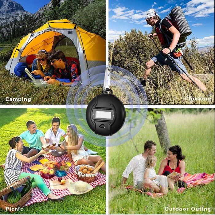 Q3 Outdoor Portable Solar Pest Control Insect Bugs Ultrasonic Mosquito Repellent Repeller Killer with Compass Function - Repellents by PMC TechLife | Online Shopping South Africa | PMC TechLife | Buy Now Pay Later Mobicred