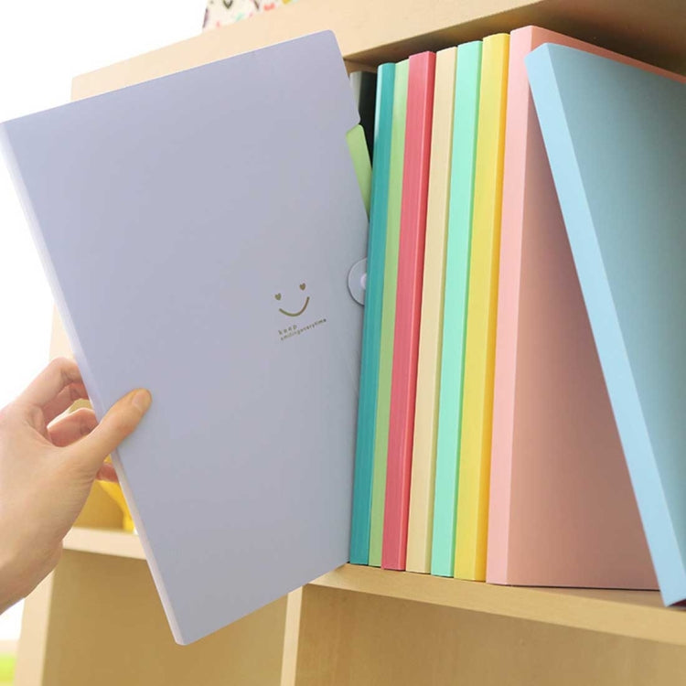 Candy Color Document Bag Multilayer 5 Into the Folder, Random Color Delivery - File Folder by PMC TechLife | Online Shopping South Africa | PMC TechLife | Buy Now Pay Later Mobicred