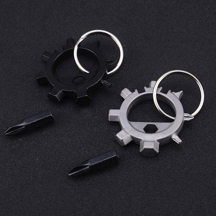 Multi-function Portable Outdoor Key Chain Screwdriver Bicycle Repair Tools(Silver) - Emergency Tools by PMC TechLife | Online Shopping South Africa | PMC TechLife | Buy Now Pay Later Mobicred