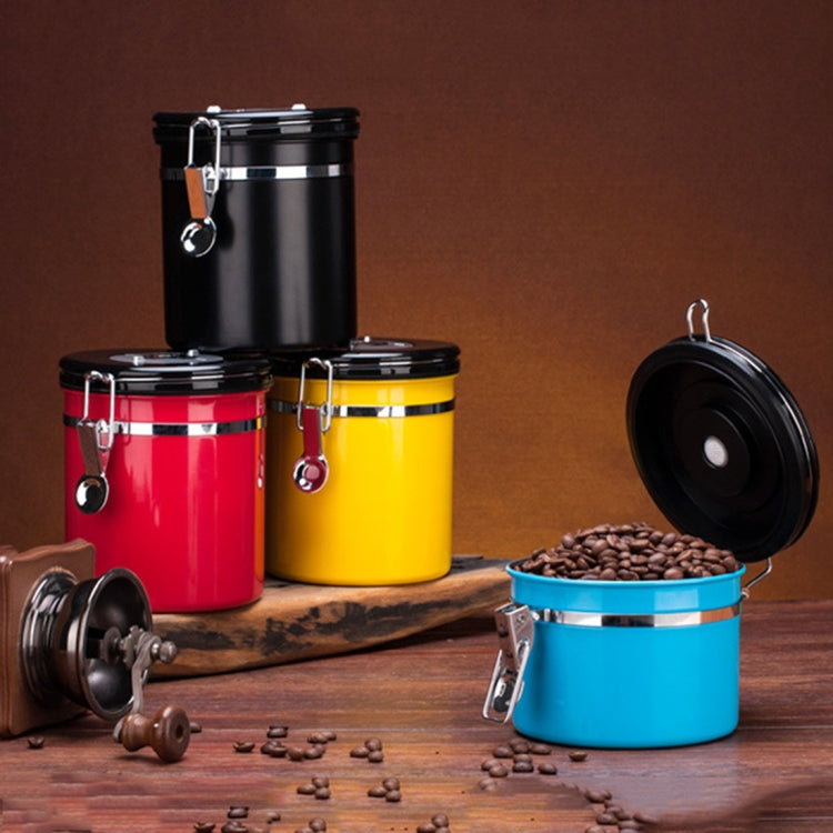 800ml Stainless Steel Sealed Food Coffee Grounds Bean Storage Container with Built-in CO2 Gas Vent Valve & Calendar (Silver) - Coffee Machine & Accessories by PMC TechLife | Online Shopping South Africa | PMC TechLife | Buy Now Pay Later Mobicred