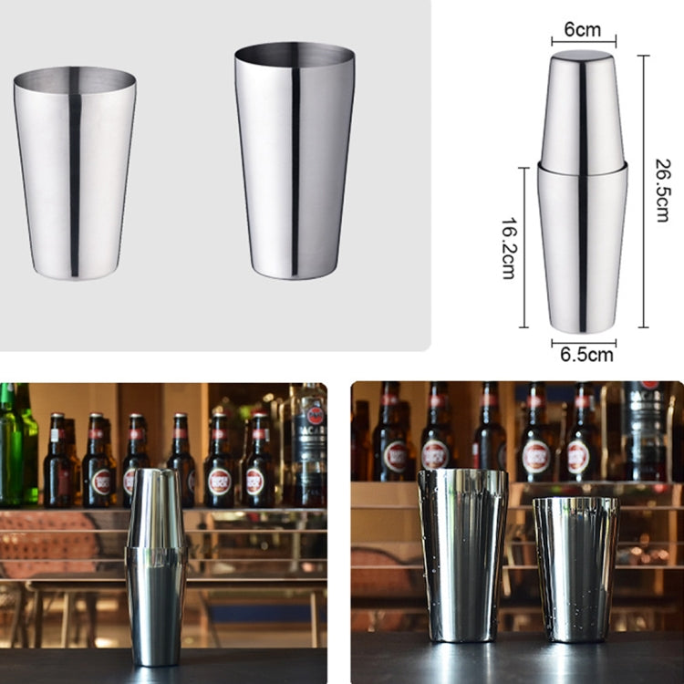 Stainless Steel Boston Cocktail Modulator High Grade Bartender Tools / Premium Barware Tools, Capacity: 750 + 600ml - Bartending Tools by PMC TechLife | Online Shopping South Africa | PMC TechLife | Buy Now Pay Later Mobicred
