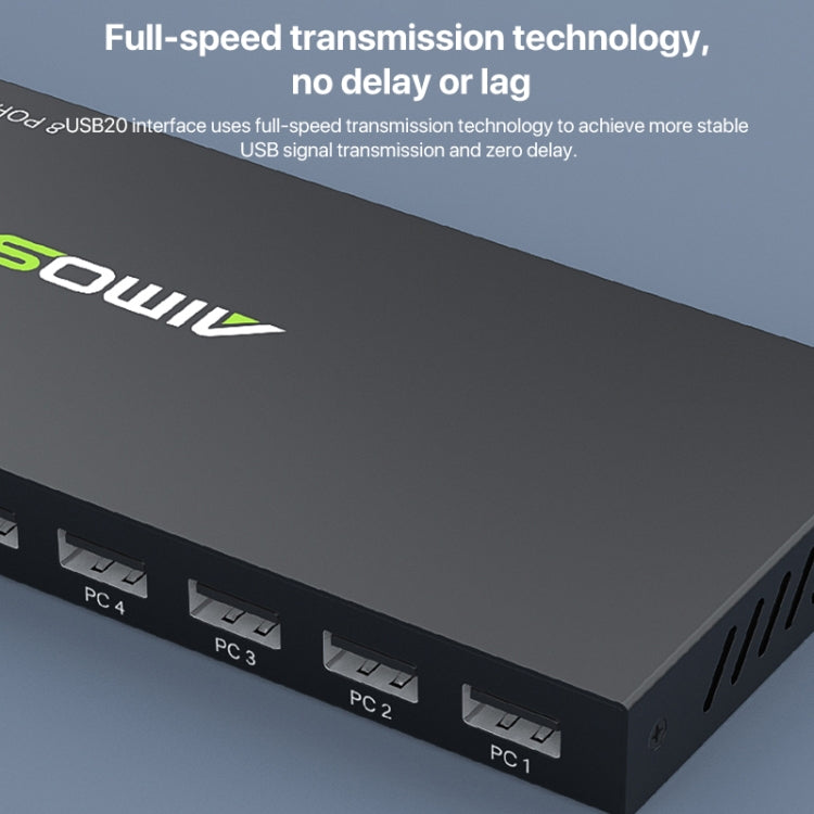 AIMOS AM-KM804 USB 8 In 4 Out Switch - USB Adapter by PMC Jewellery | Online Shopping South Africa | PMC Jewellery | Buy Now Pay Later Mobicred