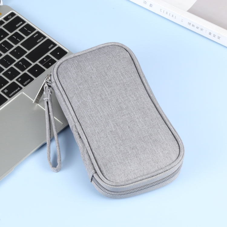 HAWEEL Electronic Organizer Storage Bag for Cellphones, Power Bank, Cables, Mouse, Earphones(Grey) - Digital Storage Bag by HAWEEL | Online Shopping South Africa | PMC TechLife | Buy Now Pay Later Mobicred
