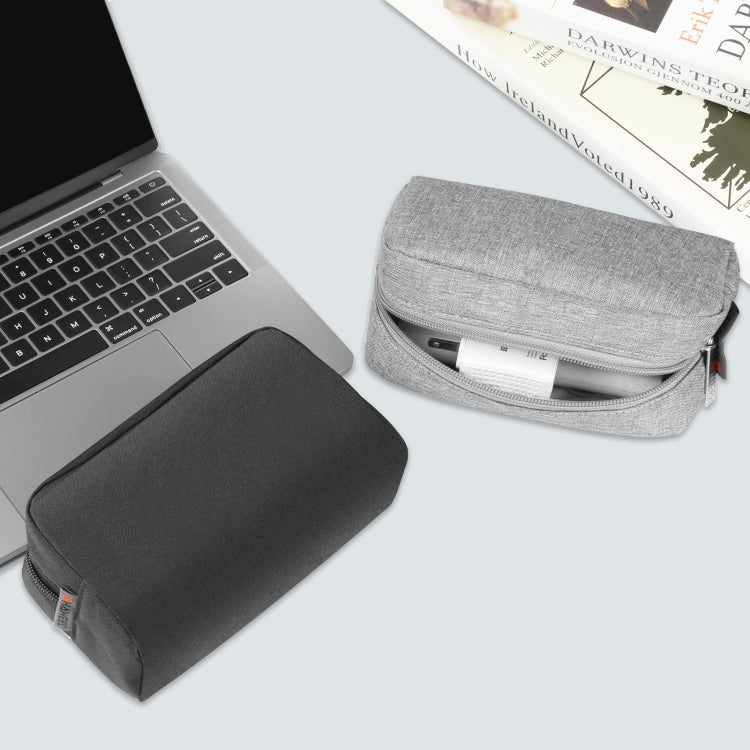 HAWEEL Electronics Organizer Storage Bag for Charger, Power Bank, Cables, Mouse, Earphones, Size: L(Grey) - Digital Storage Bag by HAWEEL | Online Shopping South Africa | PMC TechLife | Buy Now Pay Later Mobicred